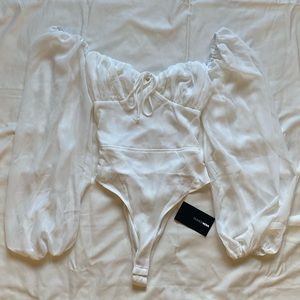 Fashion Nova Women’s Chiffon Bodysuit